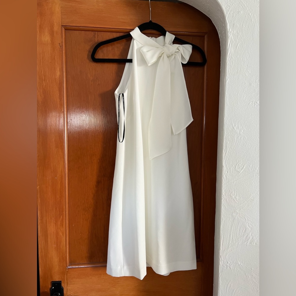White Bow Vince Camuto Dress